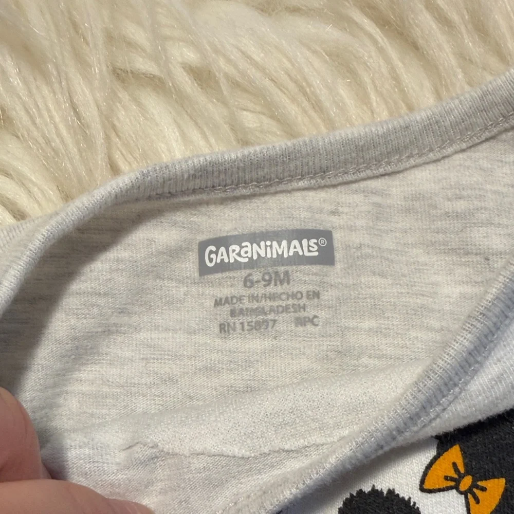 Garanimals Gray and Black Panda Bodysuit - Picture 3 of 3